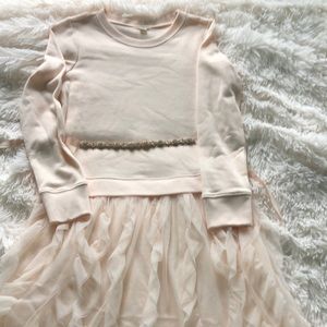 Crewcuts size 12 little girls peach dress w